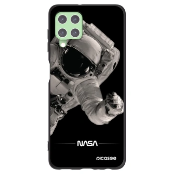 Picasee silikonový černý obal pro Samsung Galaxy A22 A225F 4G - Astronaut Big