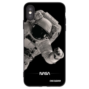 Picasee silikonový černý obal pro Apple iPhone XS Max - Astronaut Big