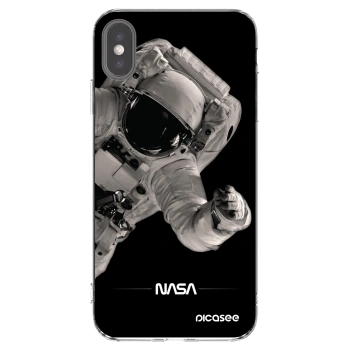 Picasee silikonový průhledný obal pro Apple iPhone XS Max - Astronaut Big