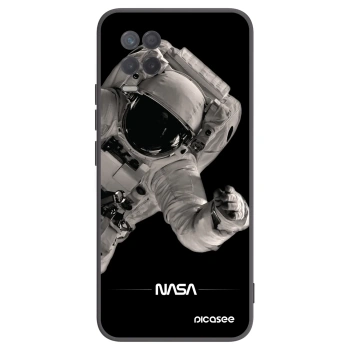 Picasee silikonový černý obal pro Realme 8 5G - Astronaut Big