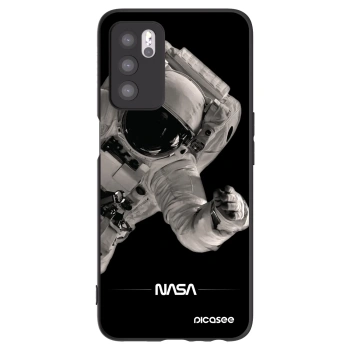 Picasee silikonový černý obal pro OPPO A16 - Astronaut Big