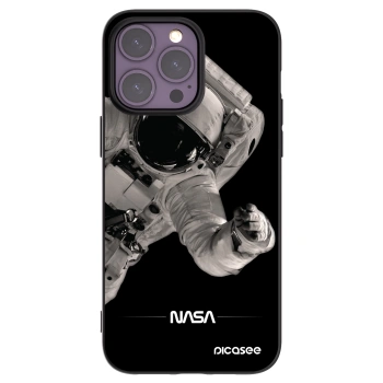 Picasee silikonový černý obal pro Apple iPhone 14 Pro Max - Astronaut Big