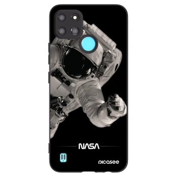 Picasee silikonový černý obal pro Realme C21Y - Astronaut Big