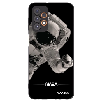 Picasee silikonový černý obal pro Samsung Galaxy A23 A236B 5G - Astronaut Big