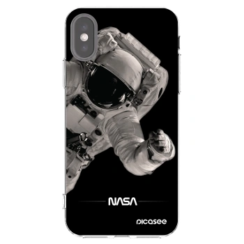 Picasee silikonový průhledný obal pro Apple iPhone X/XS - Astronaut Big