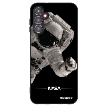 Picasee silikonový černý obal pro Samsung Galaxy A14 4G A145R - Astronaut Big