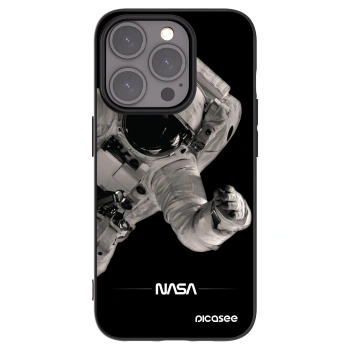 Picasee silikonový černý obal pro Apple iPhone 15 Pro - Astronaut Big