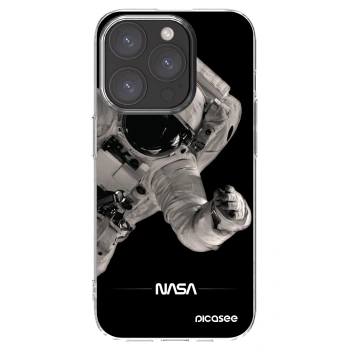 Picasee silikonový průhledný obal pro Apple iPhone 15 Pro - Astronaut Big
