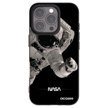 Picasee silikonový černý obal pro Apple iPhone 16 Pro - Astronaut Big