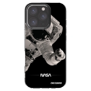 Picasee silikonový průhledný obal pro Apple iPhone 16 Pro - Astronaut Big