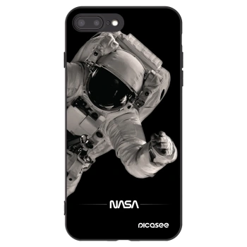 Picasee silikonový černý obal pro Apple iPhone 7 Plus - Astronaut Big
