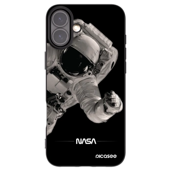 Picasee silikonový černý obal pro Apple iPhone 16 Plus - Astronaut Big