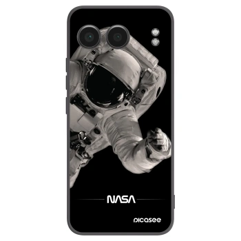 Picasee silikonový černý obal pro OnePlus Nord 4 - Astronaut Big