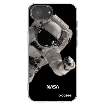 Picasee silikonový průhledný obal pro Apple iPhone 16e - Astronaut Big