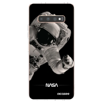 Picasee silikonový průhledný obal pro Samsung Galaxy S10 Plus G975 - Astronaut Big
