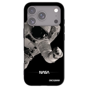 Picasee silikonový černý obal pro Apple iPhone 17 Pro - Astronaut Big