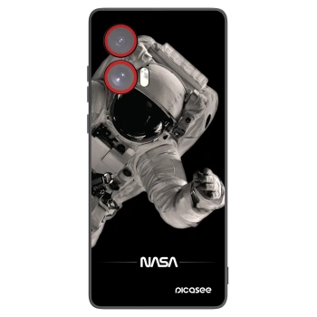 Picasee silikonový černý obal pro Motorola Edge 50 Fusion - Astronaut Big