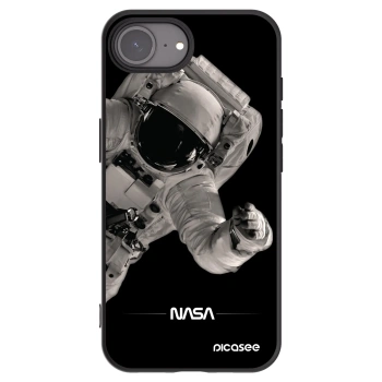 Picasee silikonový černý obal pro Apple iPhone 17e - Astronaut Big