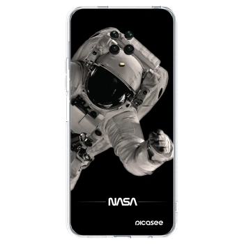 Picasee silikonový průhledný obal pro Xiaomi Redmi Note 9 Pro - Astronaut Big