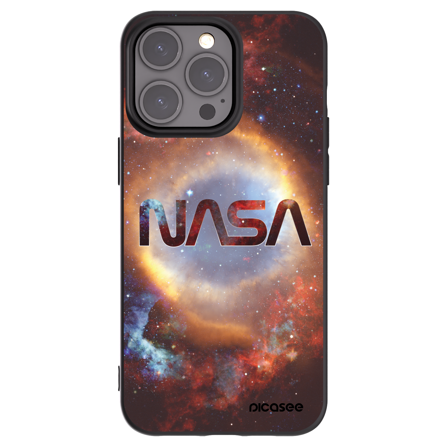 Picasee silikonový černý obal pro Apple iPhone 15 Pro Max - Nebula
