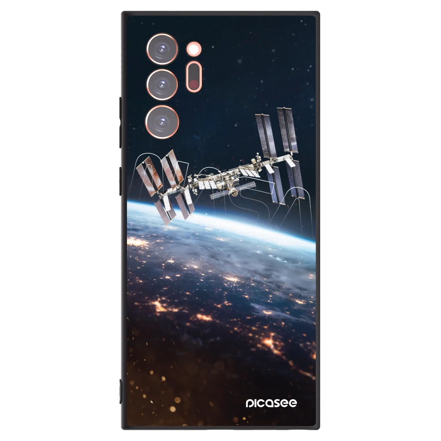 Picasee silikonový černý obal pro Samsung Galaxy Note 20 Ultra - Station