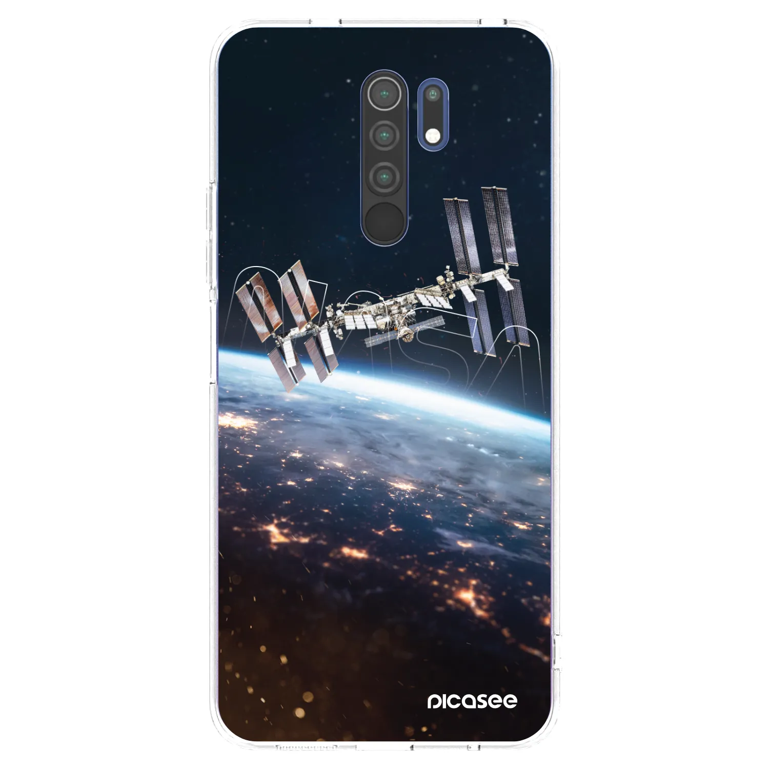 Picasee silikonový průhledný obal pro Xiaomi Redmi 9 - Station