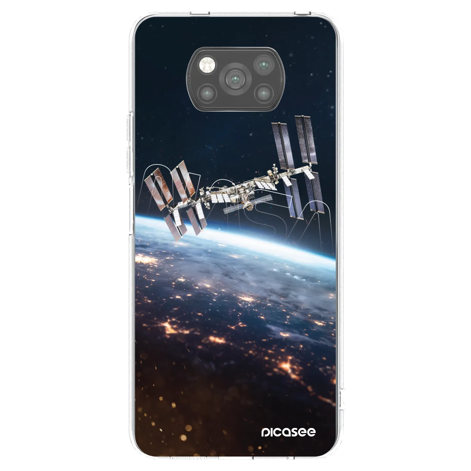 Picasee silikonový černý obal pro Xiaomi Poco X3 - Station