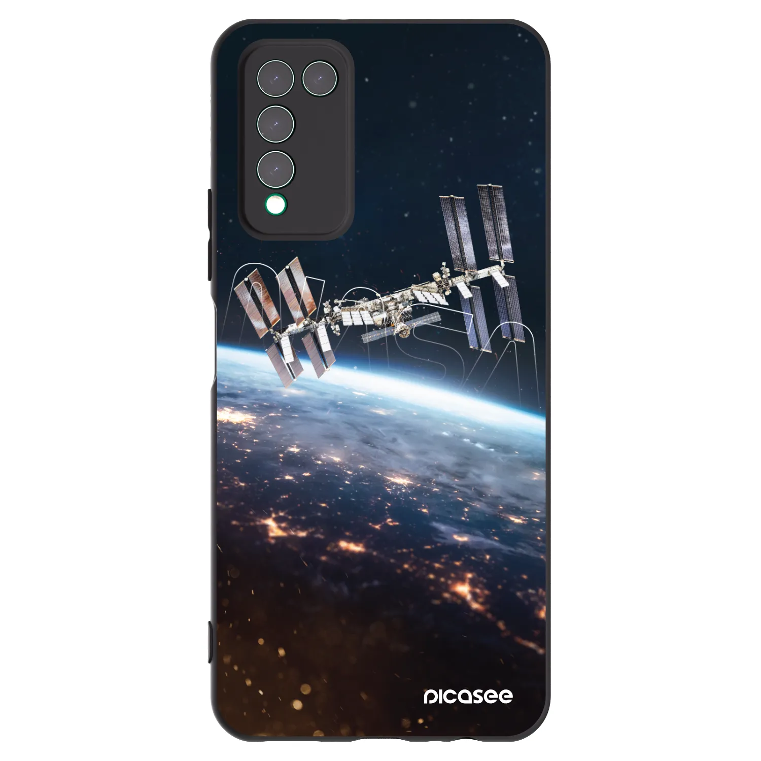 Picasee silikonový černý obal pro Honor 10X Lite - Station