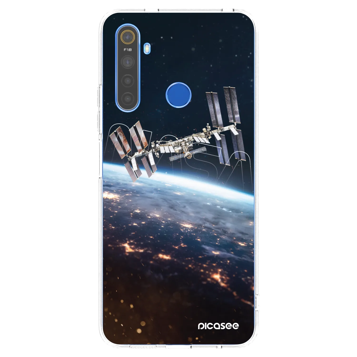 Picasee silikonový průhledný obal pro Realme 5 - Station