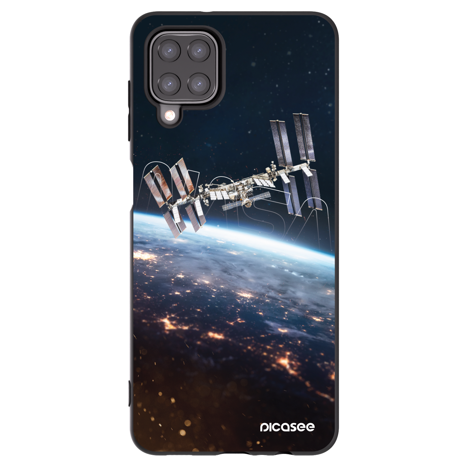 Picasee silikonový černý obal pro Samsung Galaxy A12 A125F - Station