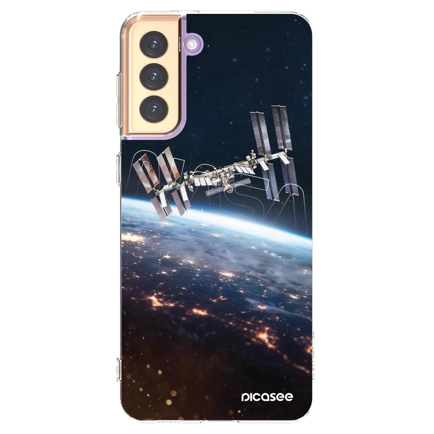 Picasee silikonový průhledný obal pro Samsung Galaxy S21+ 5G G996F - Station