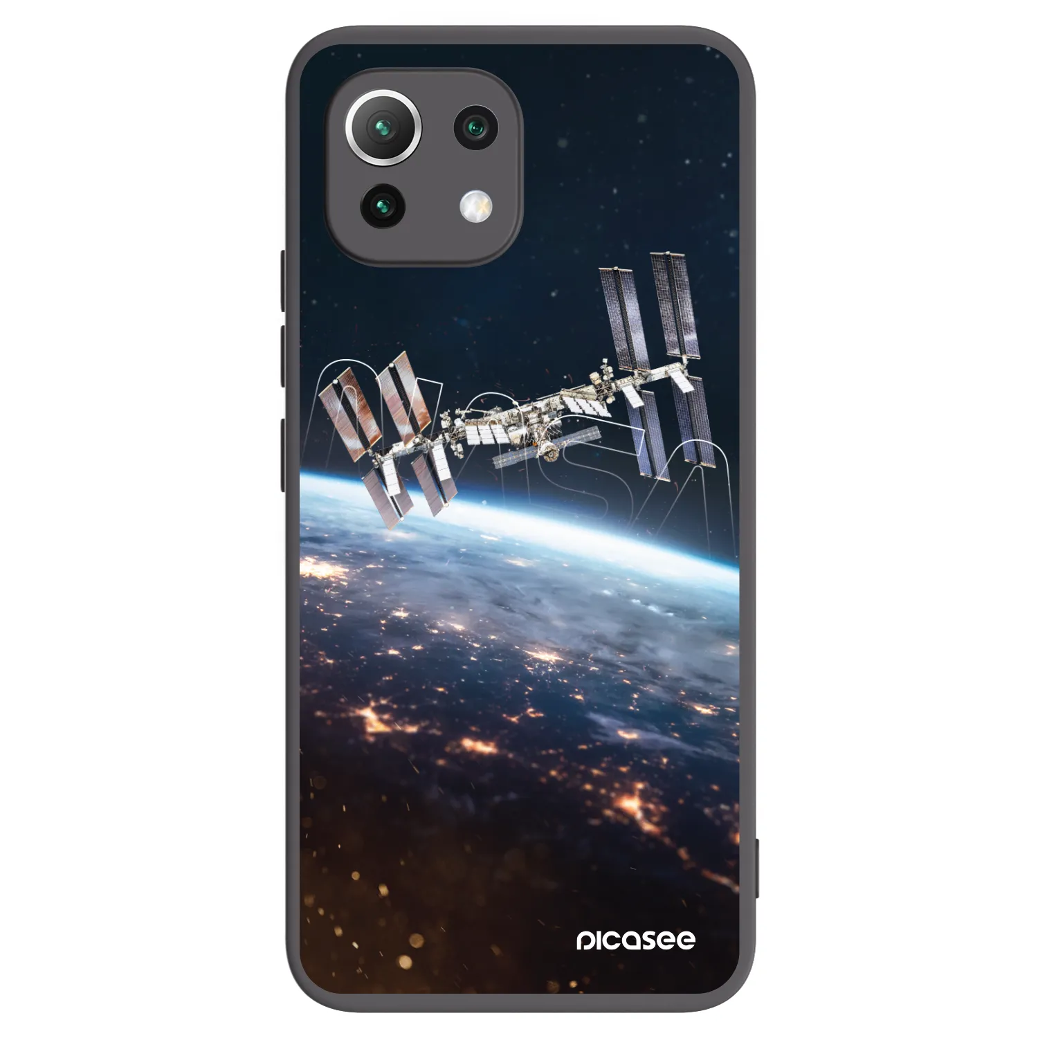 Picasee silikonový černý obal pro Xiaomi Mi 11 Lite - Station