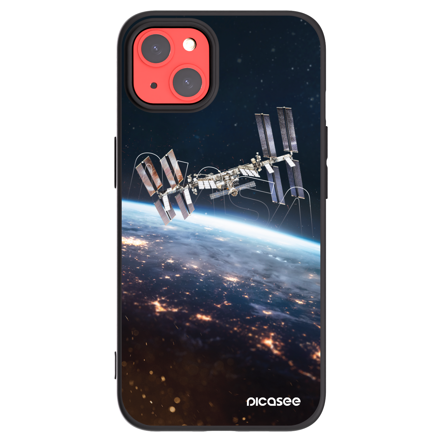 Picasee silikonový černý obal pro Apple iPhone 13 - Station