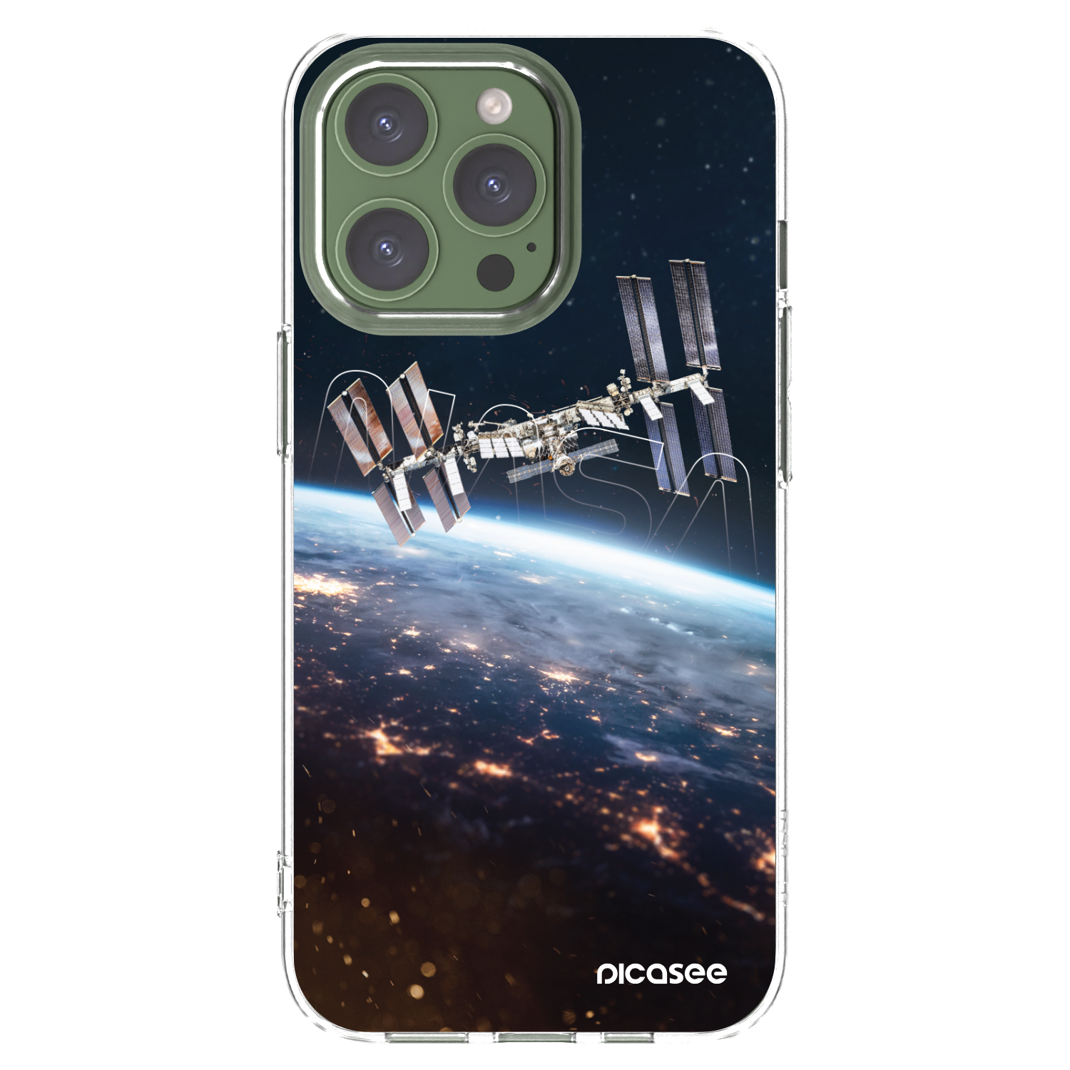 Picasee silikonový průhledný obal pro Apple iPhone 13 Pro - Station