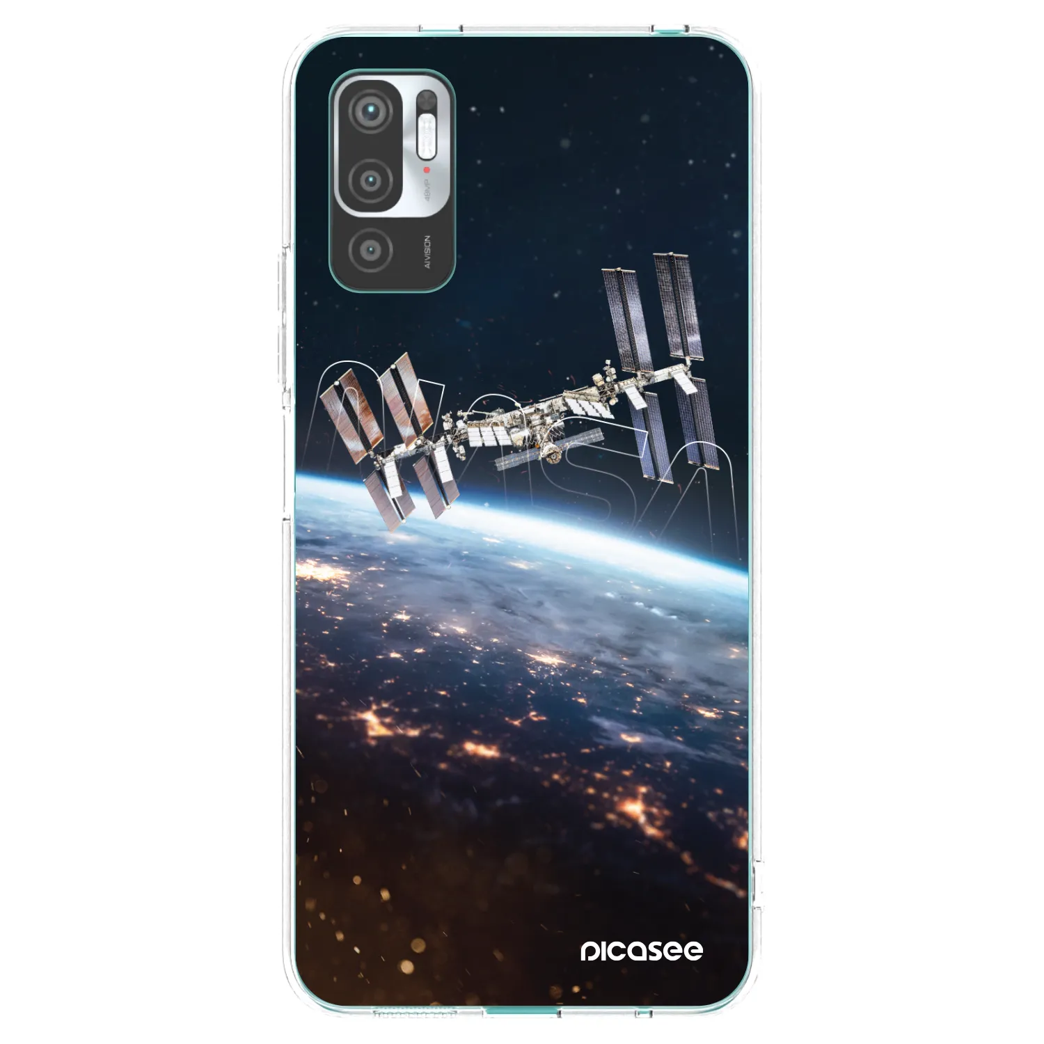 Picasee silikonový průhledný obal pro Xiaomi Redmi Note 10 5G - Station