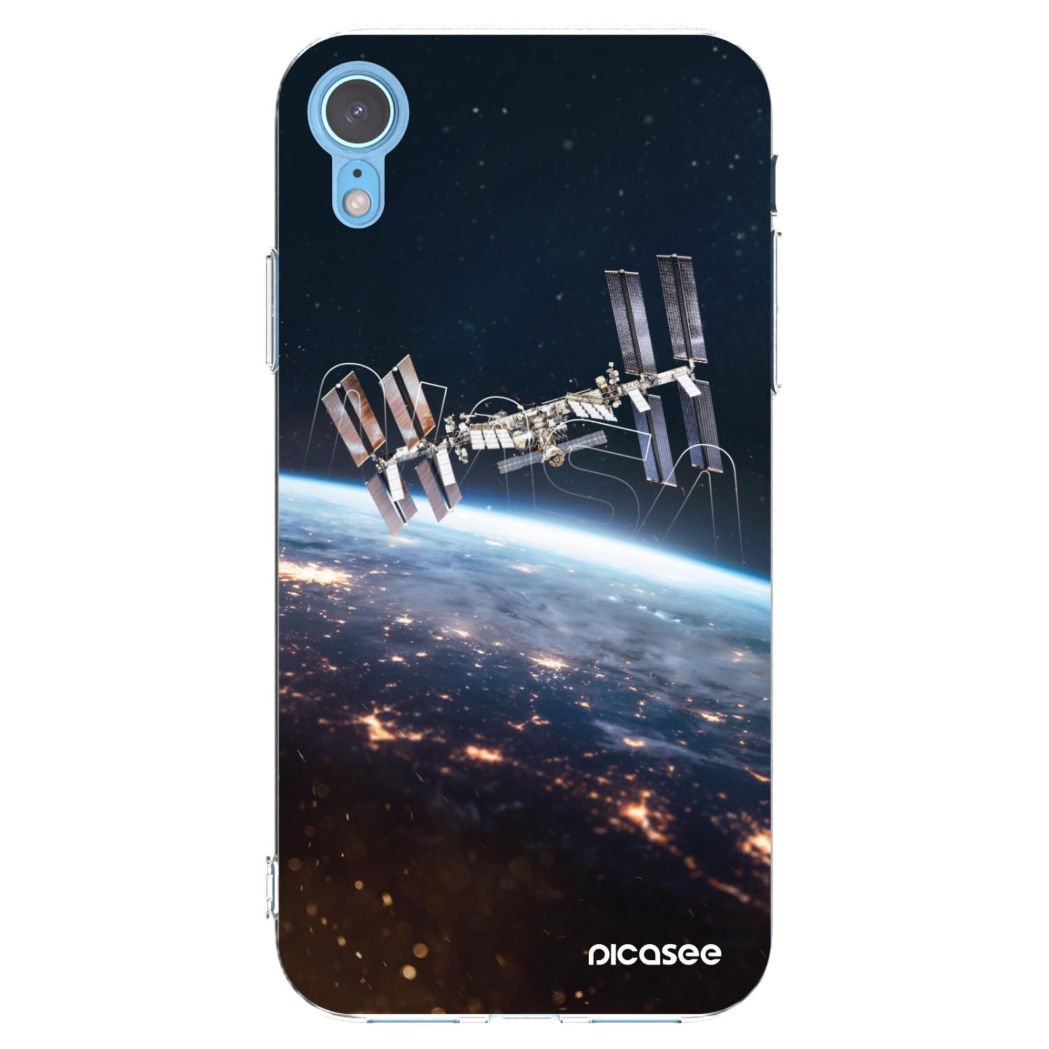 Picasee silikonový průhledný obal pro Apple iPhone XR - Station