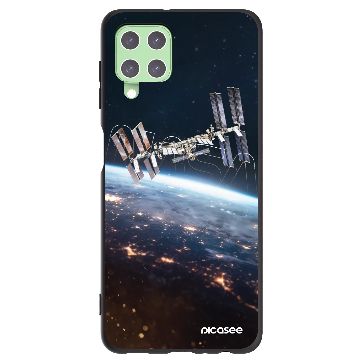 Picasee silikonový černý obal pro Samsung Galaxy A22 A225F 4G - Station