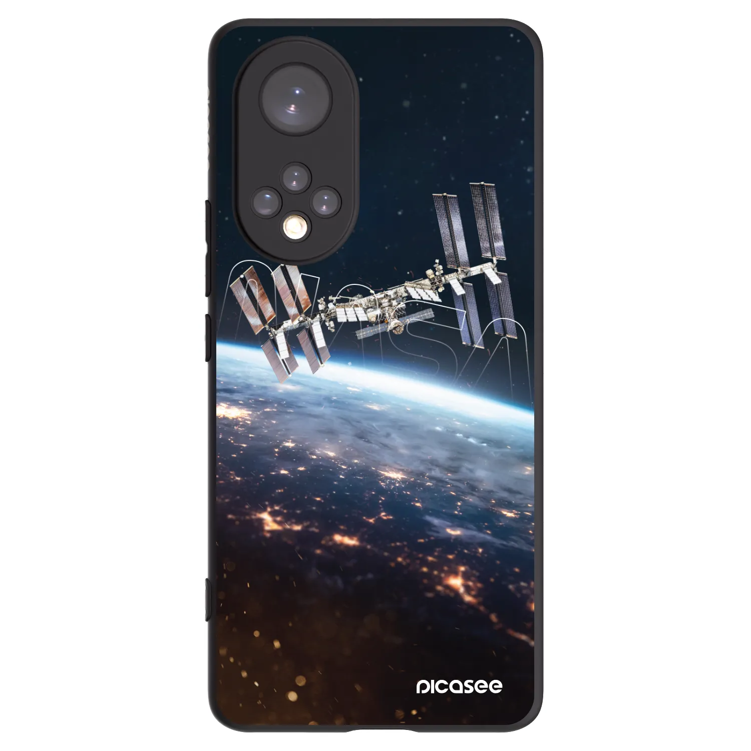 Picasee silikonový černý obal pro Honor 50 5G - Station