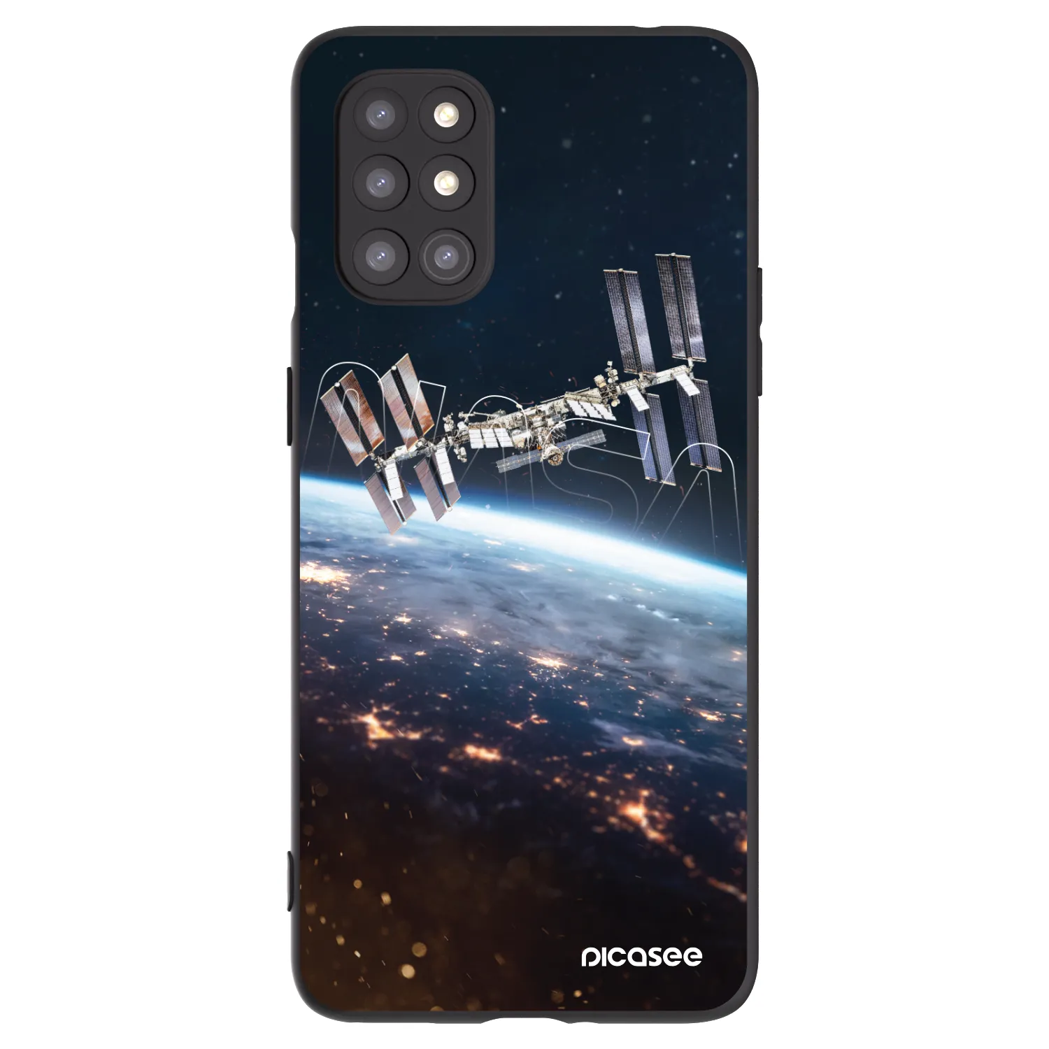 Picasee silikonový černý obal pro OnePlus 8T - Station