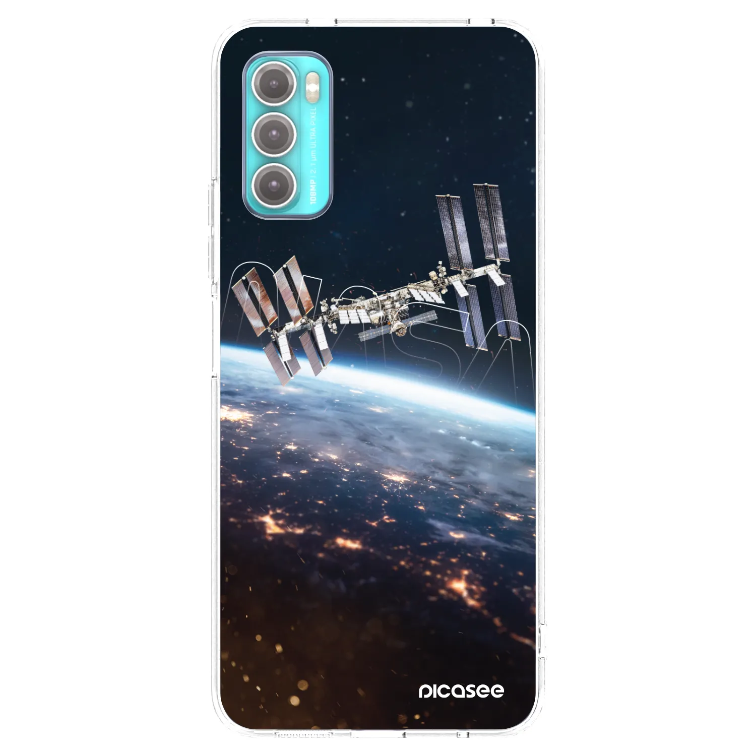 Picasee silikonový průhledný obal pro Motorola Moto G60 - Station