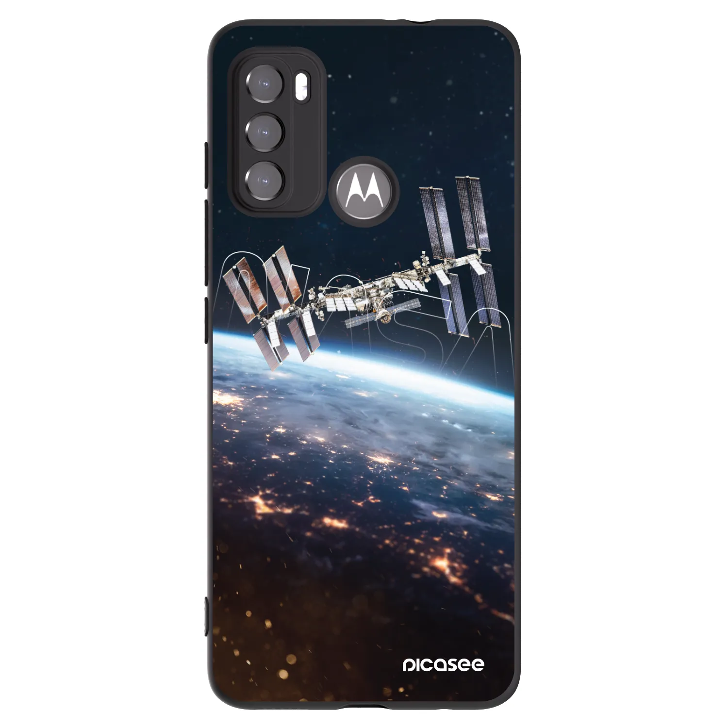 Picasee silikonový černý obal pro Motorola Moto G60 - Station