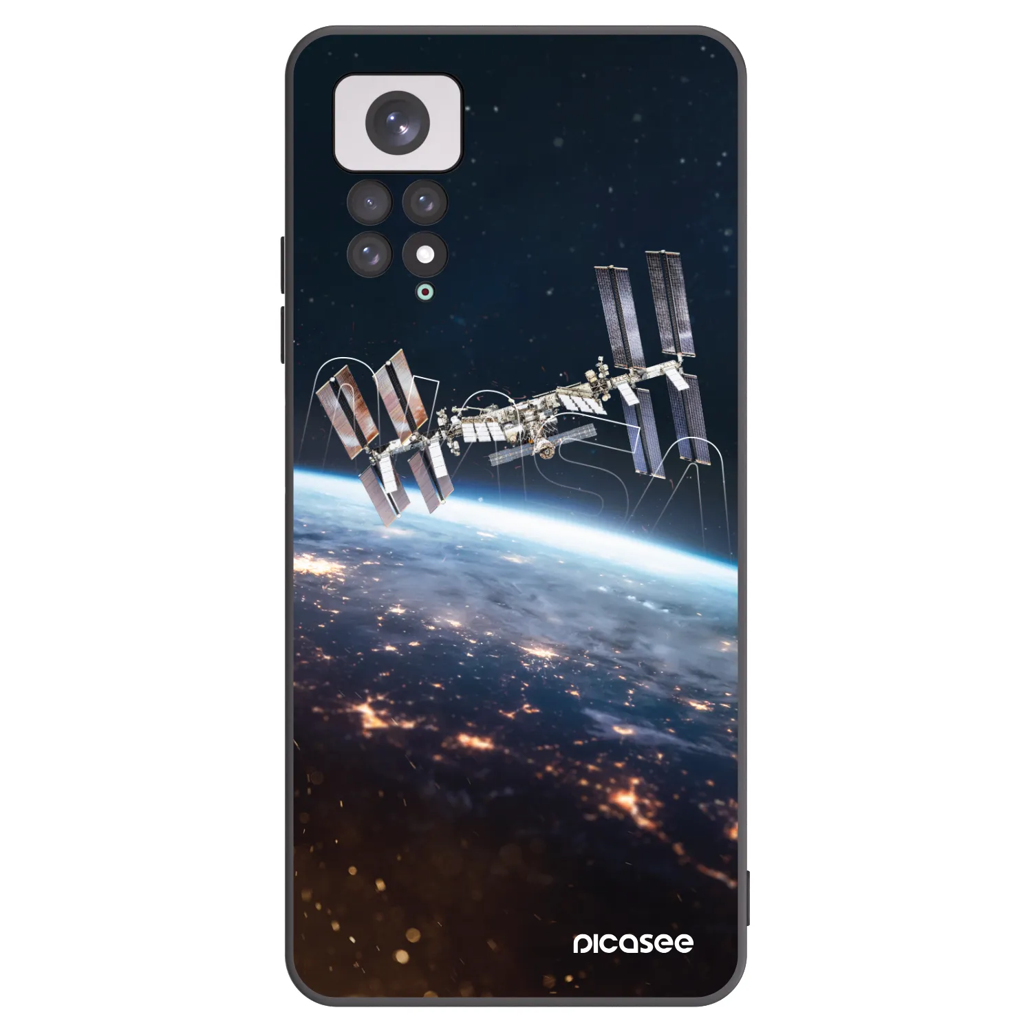 Picasee silikonový černý obal pro Xiaomi Redmi Note 11 - Station