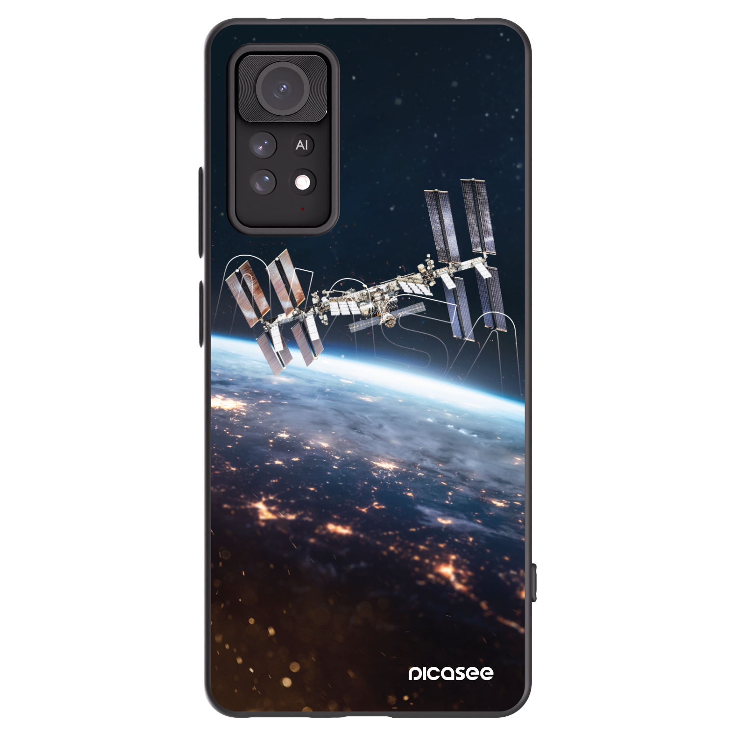 Picasee silikonový černý obal pro Xiaomi Redmi Note 11 Pro 5G - Station