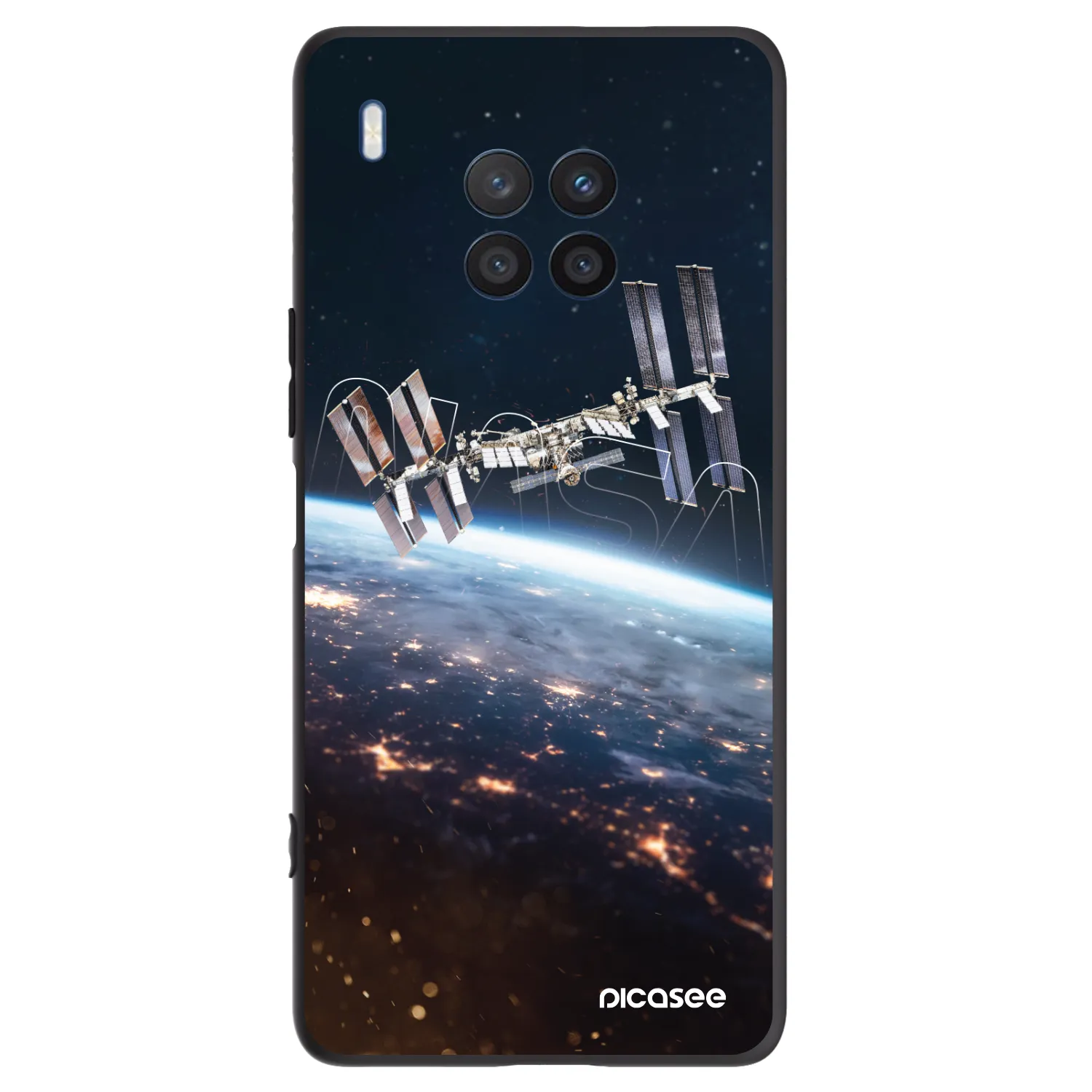 Picasee silikonový černý obal pro Honor 50 Lite - Station