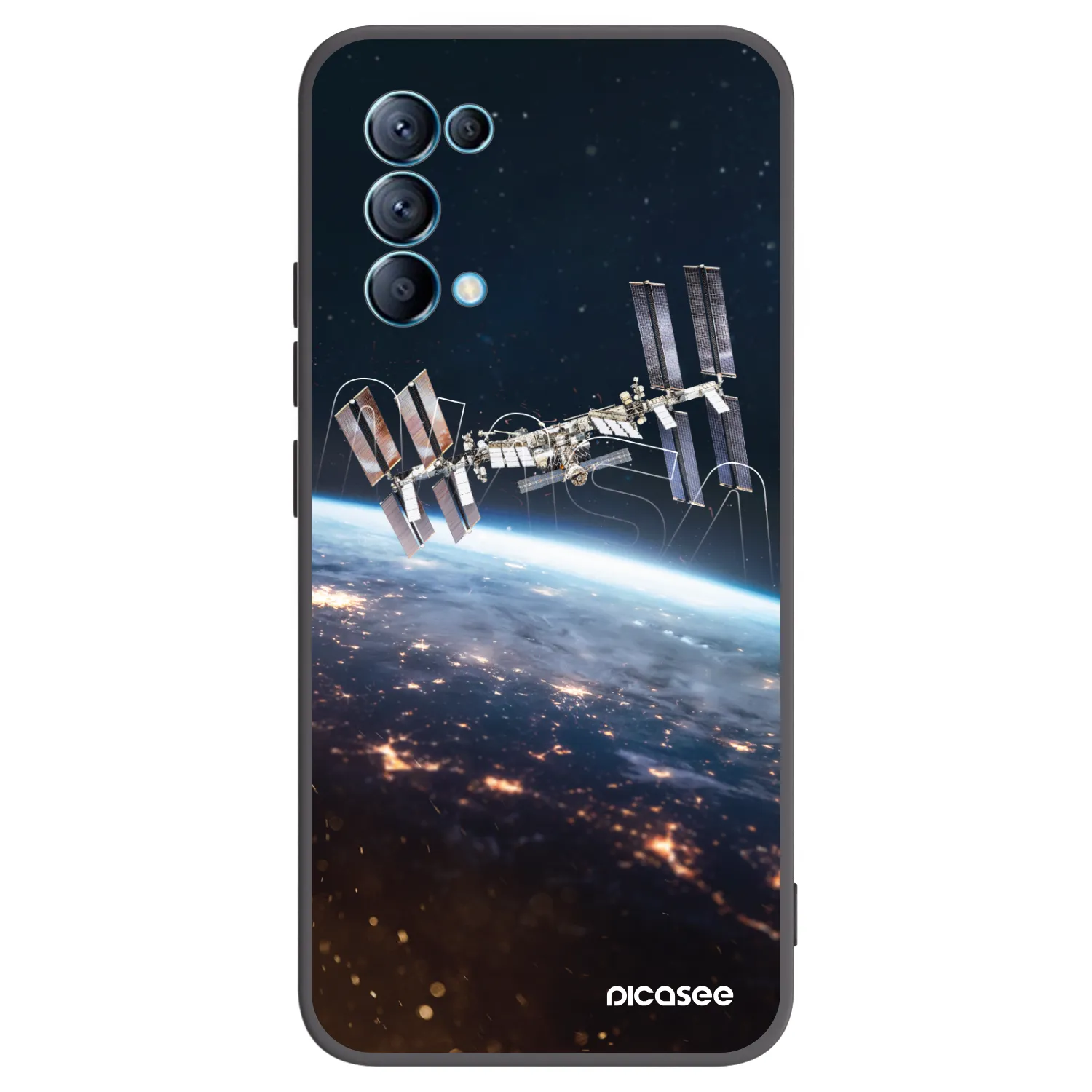Picasee silikonový černý obal pro OPPO Reno 5 5G - Station