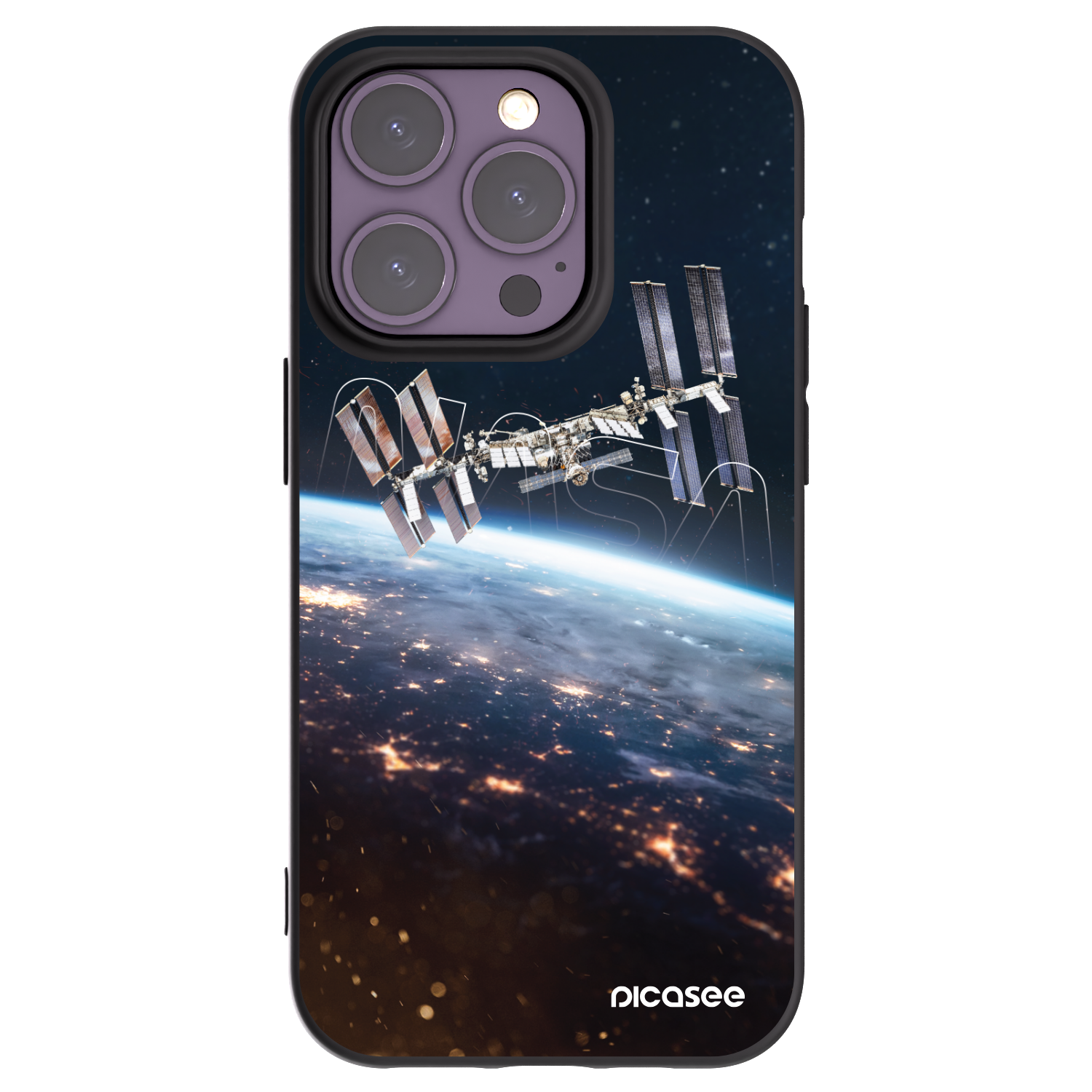 Picasee silikonový černý obal pro Apple iPhone 14 Pro - Station