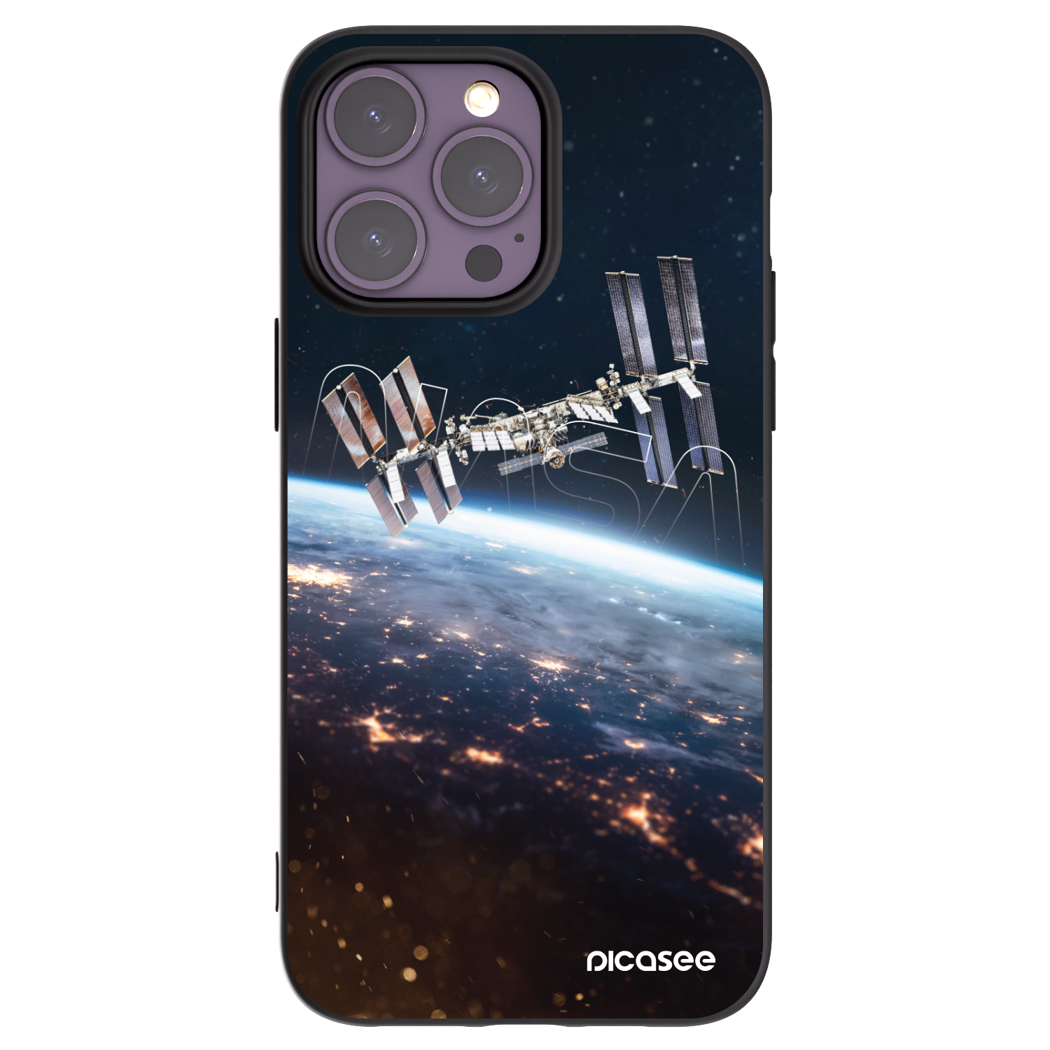 Picasee silikonový černý obal pro Apple iPhone 14 Pro Max - Station