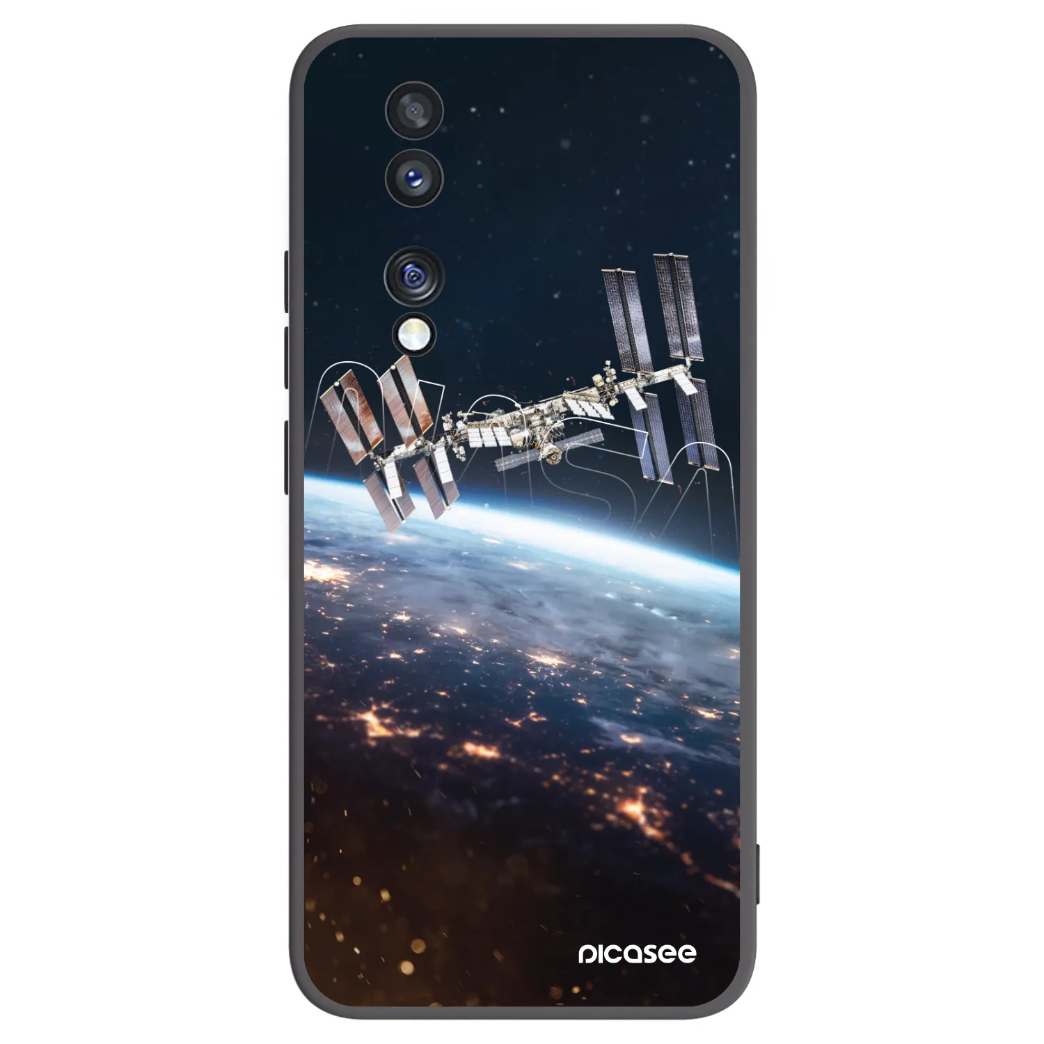 Picasee silikonový černý obal pro Honor 70 - Station