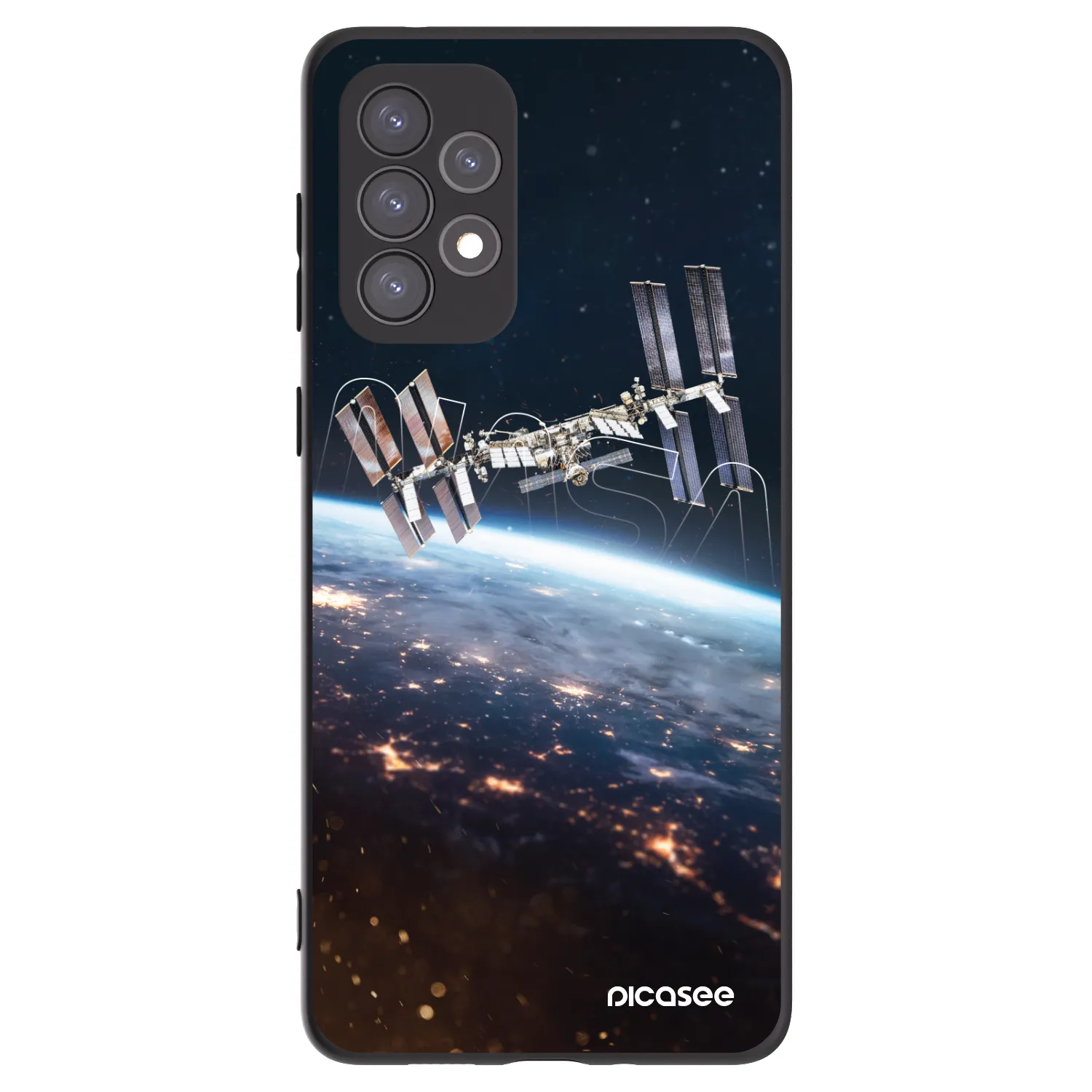 Picasee silikonový černý obal pro Samsung Galaxy A73 5G - Station