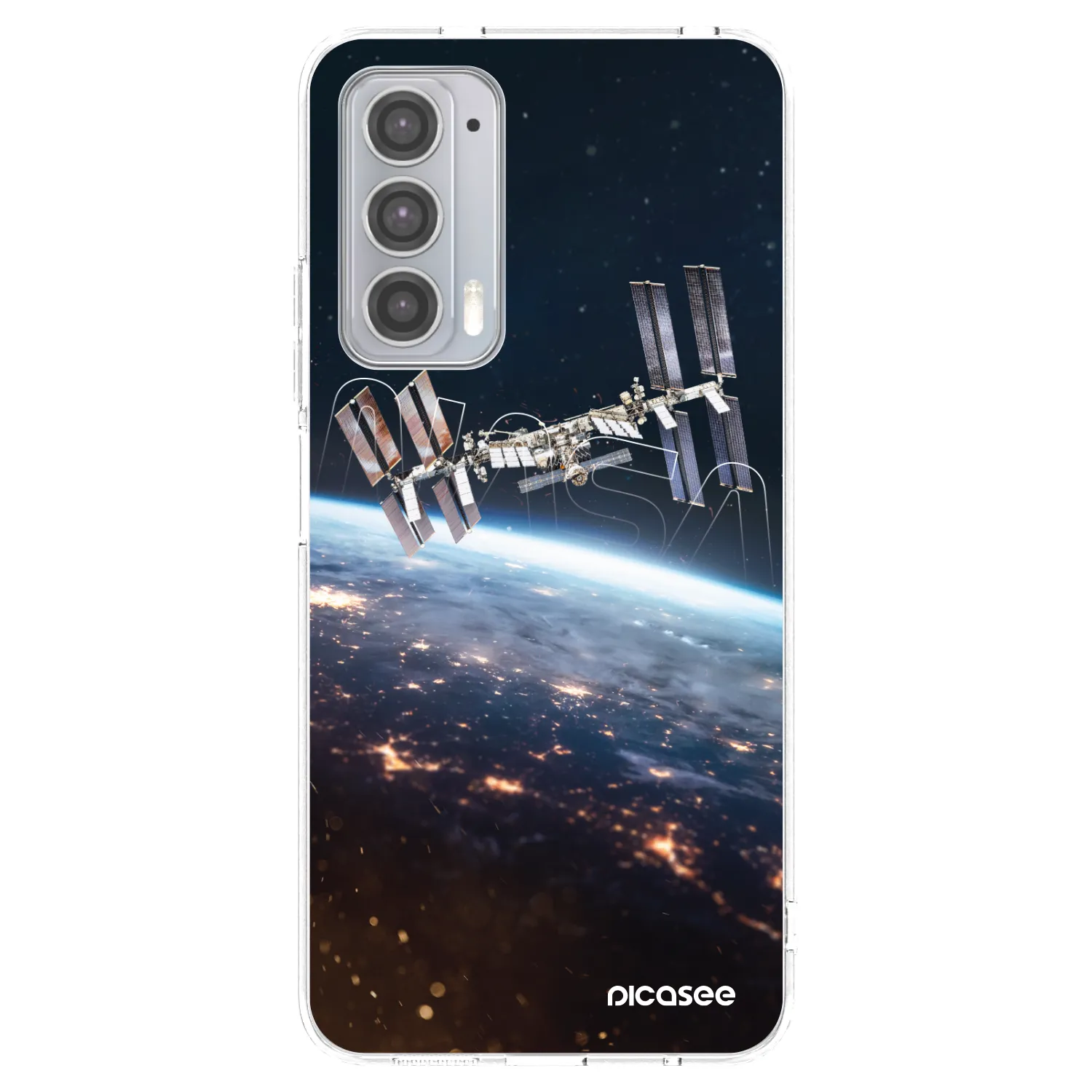 Picasee silikonový průhledný obal pro Motorola Edge 20 - Station